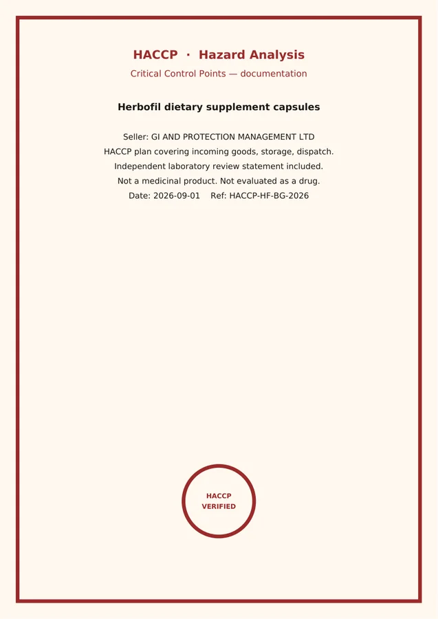 HACCP Herbofil